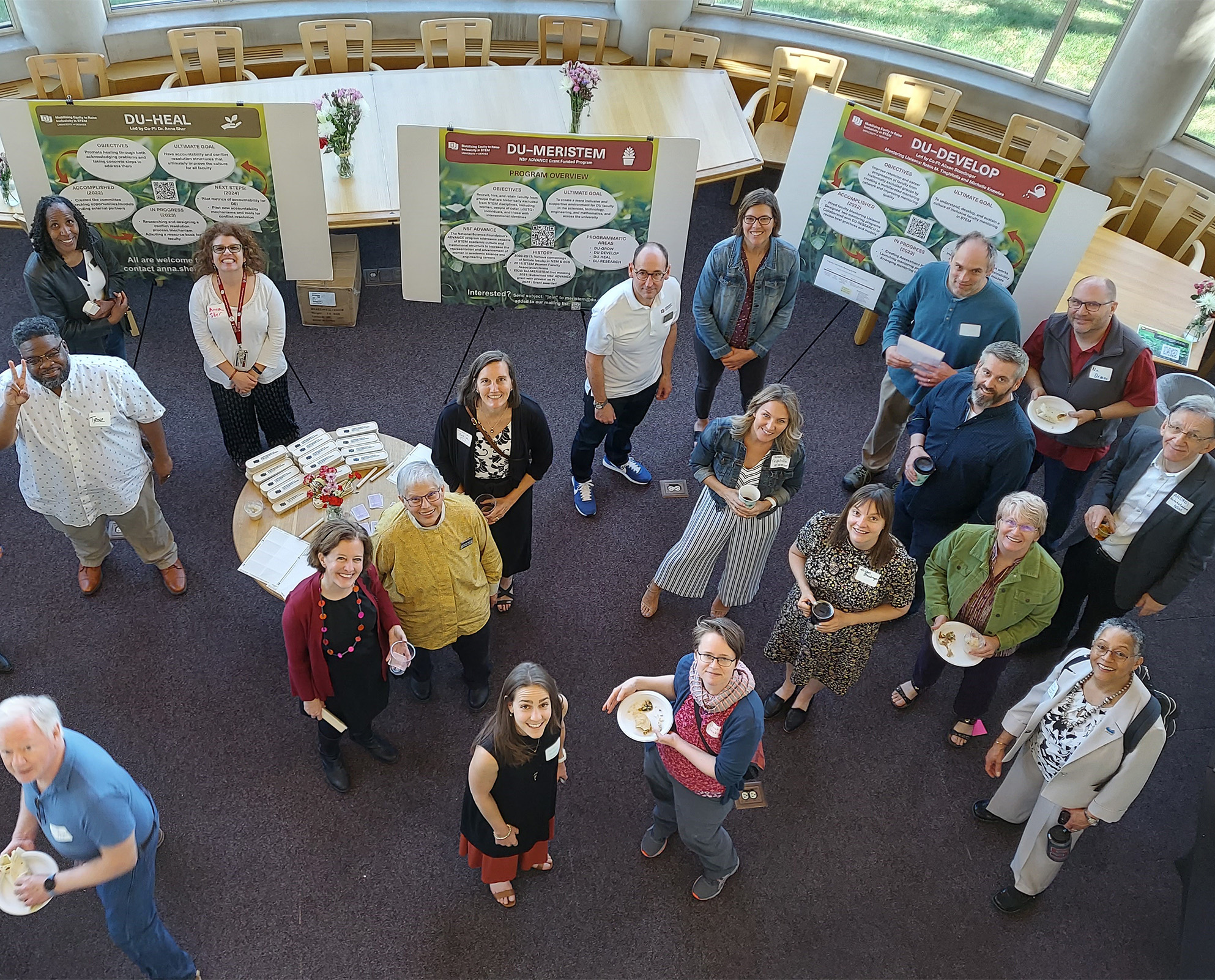 Group of people at the MERISTEM celebration