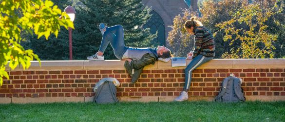 Students on campus
