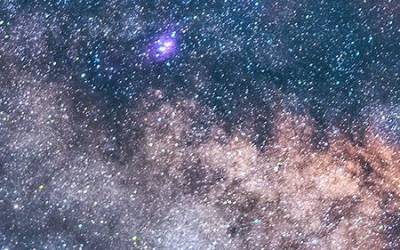 Galaxies at night