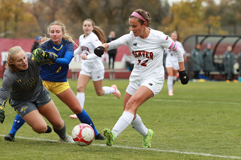 Natalie Beckman Playing Soccer