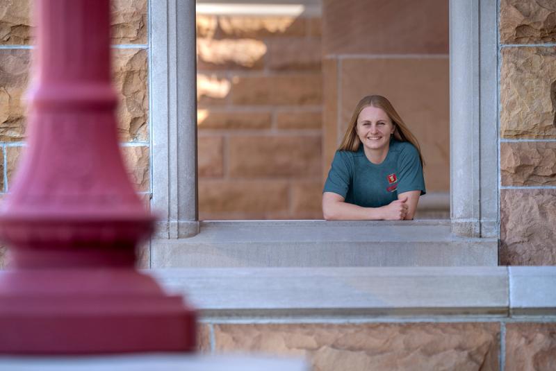 Rylie Mundell poses for a photo.