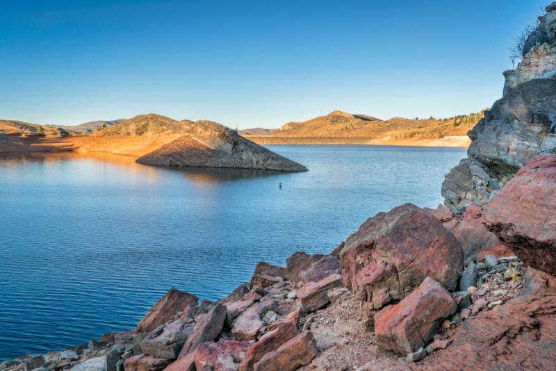 Horsetooth Reservoir in Larimer County, Colorado