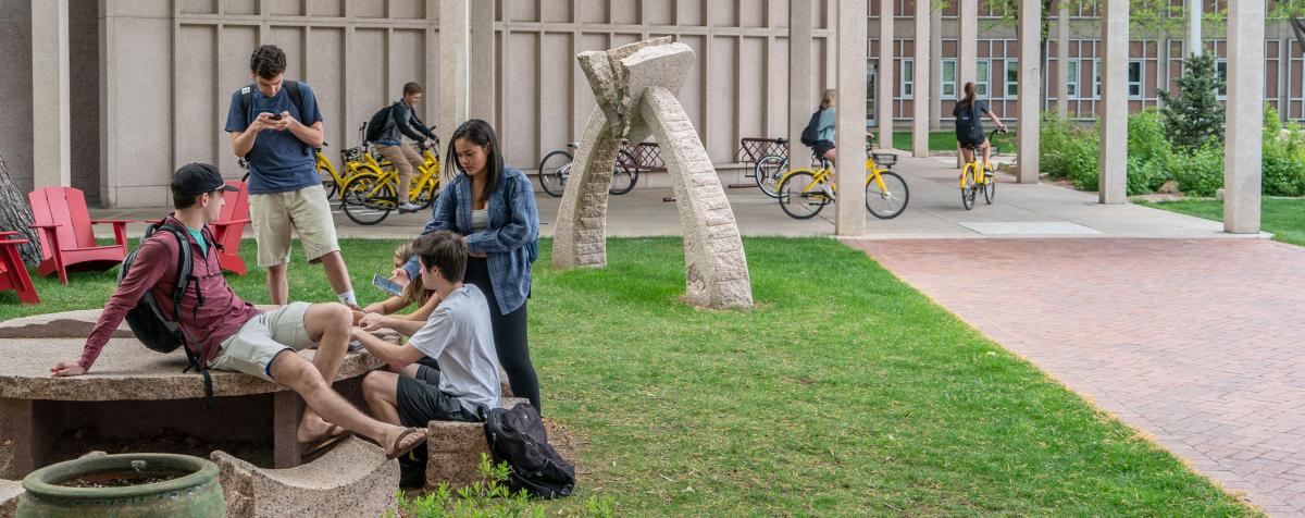 Students at table